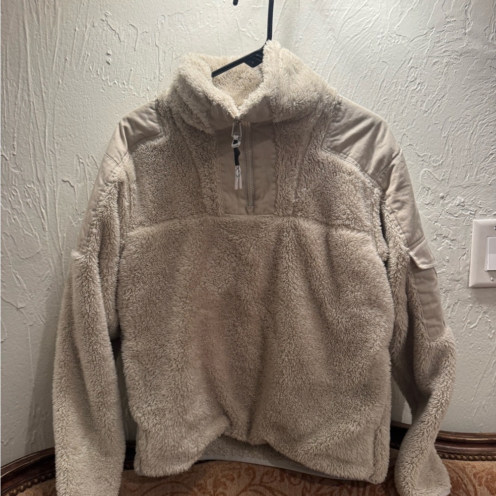 Rag & Bone Cream Fleece Pullover